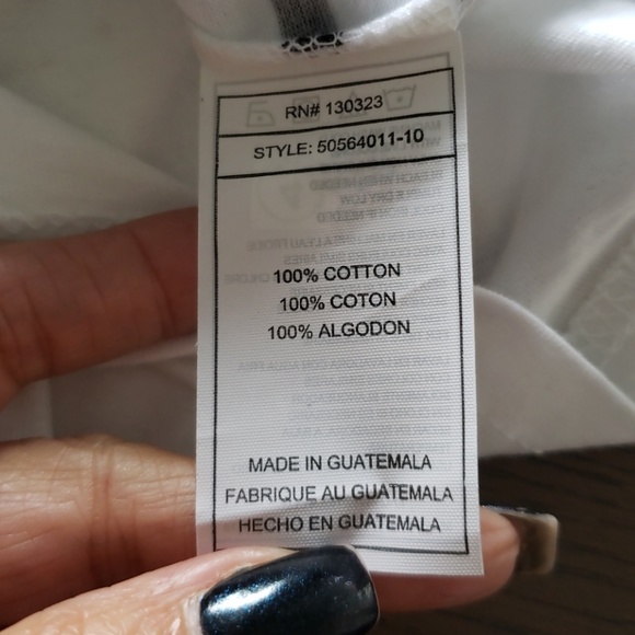 STRIPED CREW NECK T-Shirt Boy white TEE - Picture 6 of 6